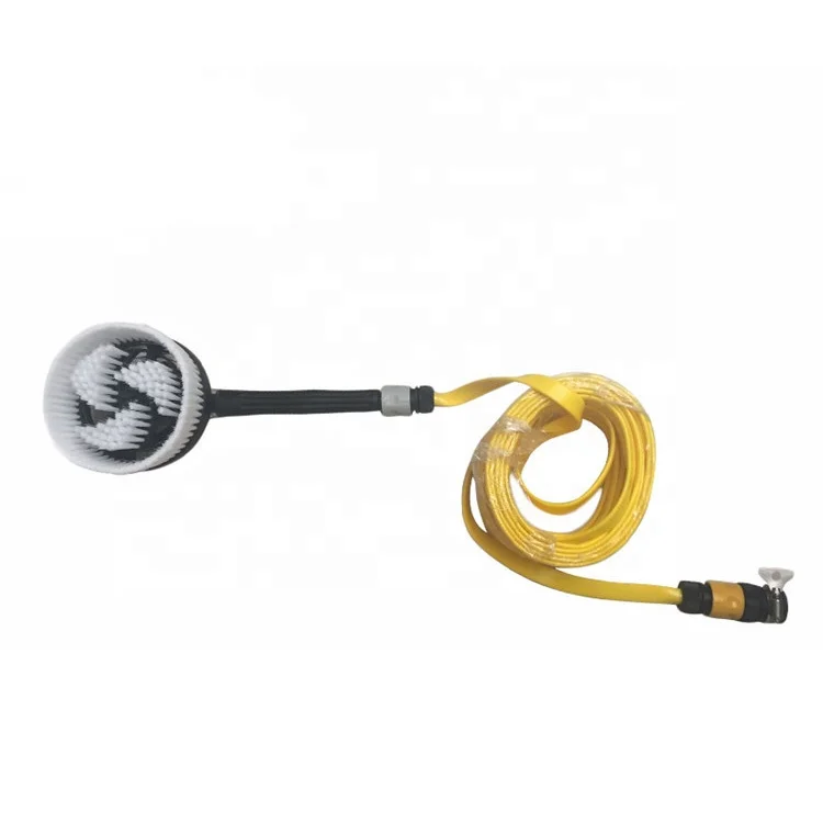 
Rotating water flow car wash brush 