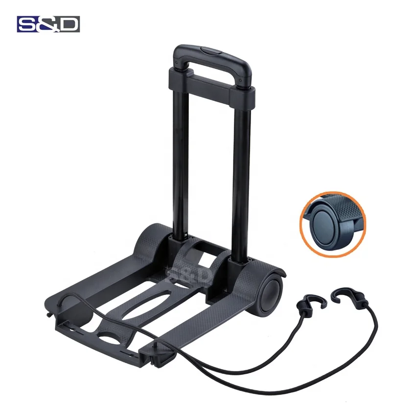 Рекламная компактная стальная телескопическая портативная Легкая Складная Тележка для покупок для путешествий