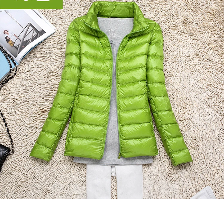 Comfortable Winter Women Duck Down Jacket Long Section New Light Fashion Jacket