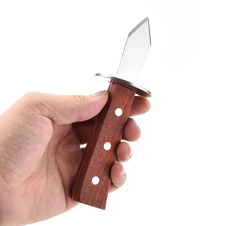 Wooden Handle Clam Shell Opener Tool Handmade Wazirabad Professional Shellfish Shucker Knife