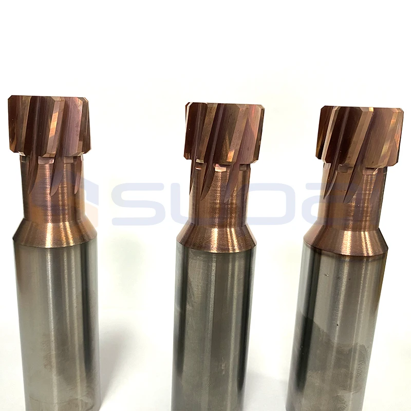 SUPAL Custom Non-standard T flute milling cutter with multiple diameters for CNC milling High quality and efficient cutting tool
