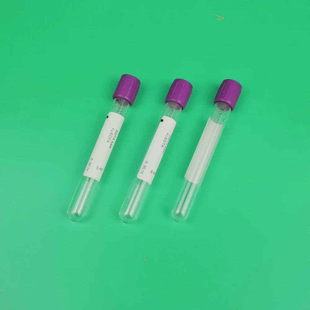 Высококачественная вакуумная трубка из ПЭТ для сбора крови EDTA K3 для лаборатории