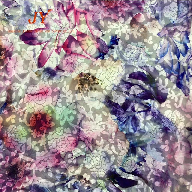 
A0569 Hot Sale Italy Warp High Quality Fabric Silk Velvet Burnout Velvet Dress Fabric 