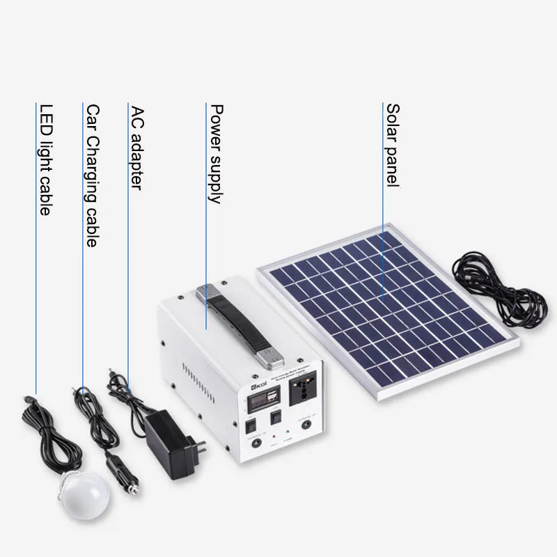 2400mAh 200W portable power supply outdoor 220V AC Outlet Rechargeable Battery Camping Solar Generator Portable Power Station