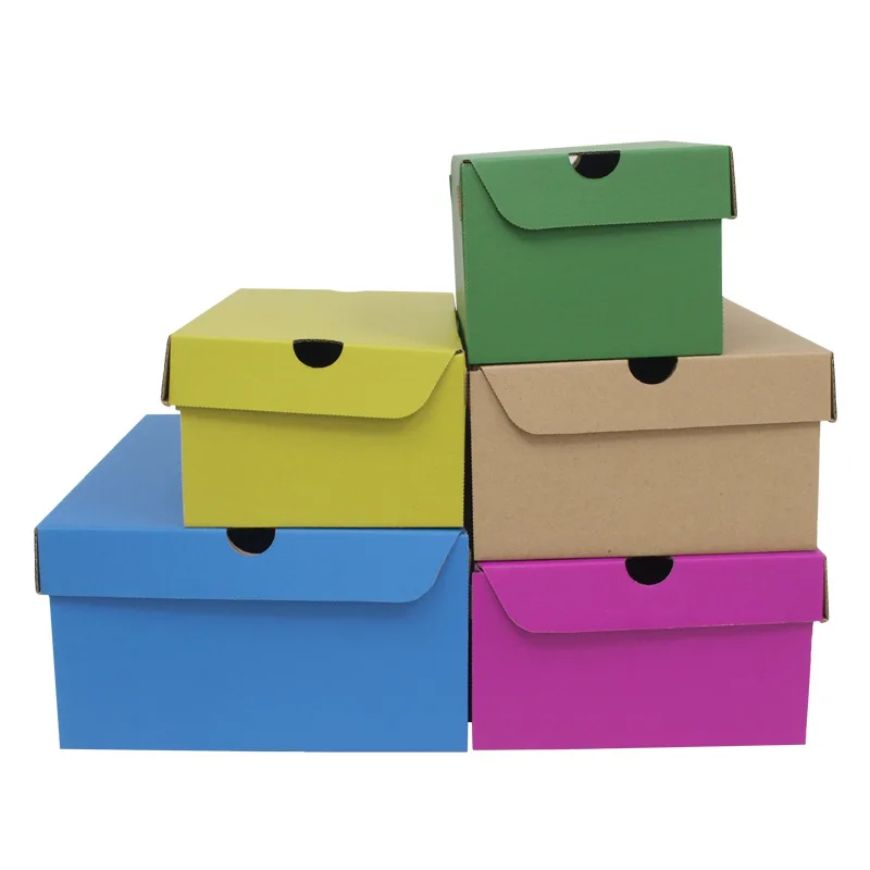 Factory cheap custom luxury shoe boxes with logo high quality cardboard shoe box for wholesale