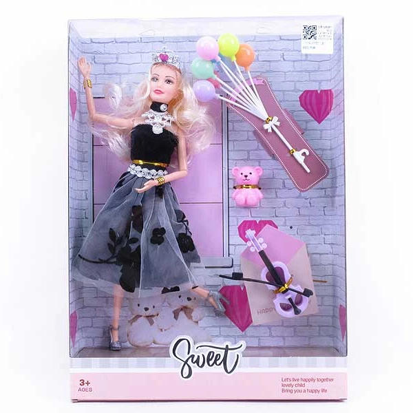 Hot Sale 11.5inch beauty doll set for girl doll make up games baby fashion doll dressing toy