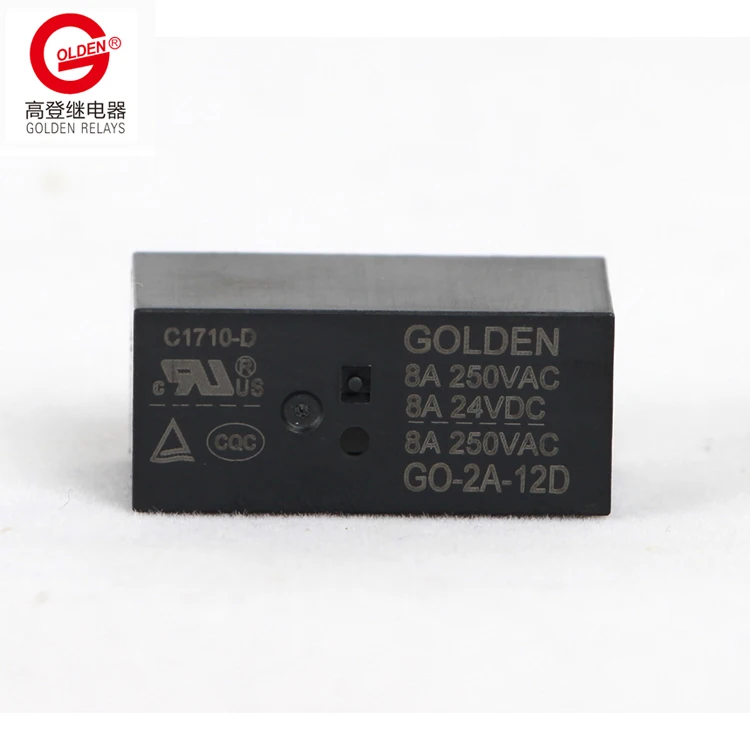 Золотой реле GO-2A-12D реле 12V 8 терминал шпильки крест 115F dpno 0,25 W 0,4 W 0,72 W