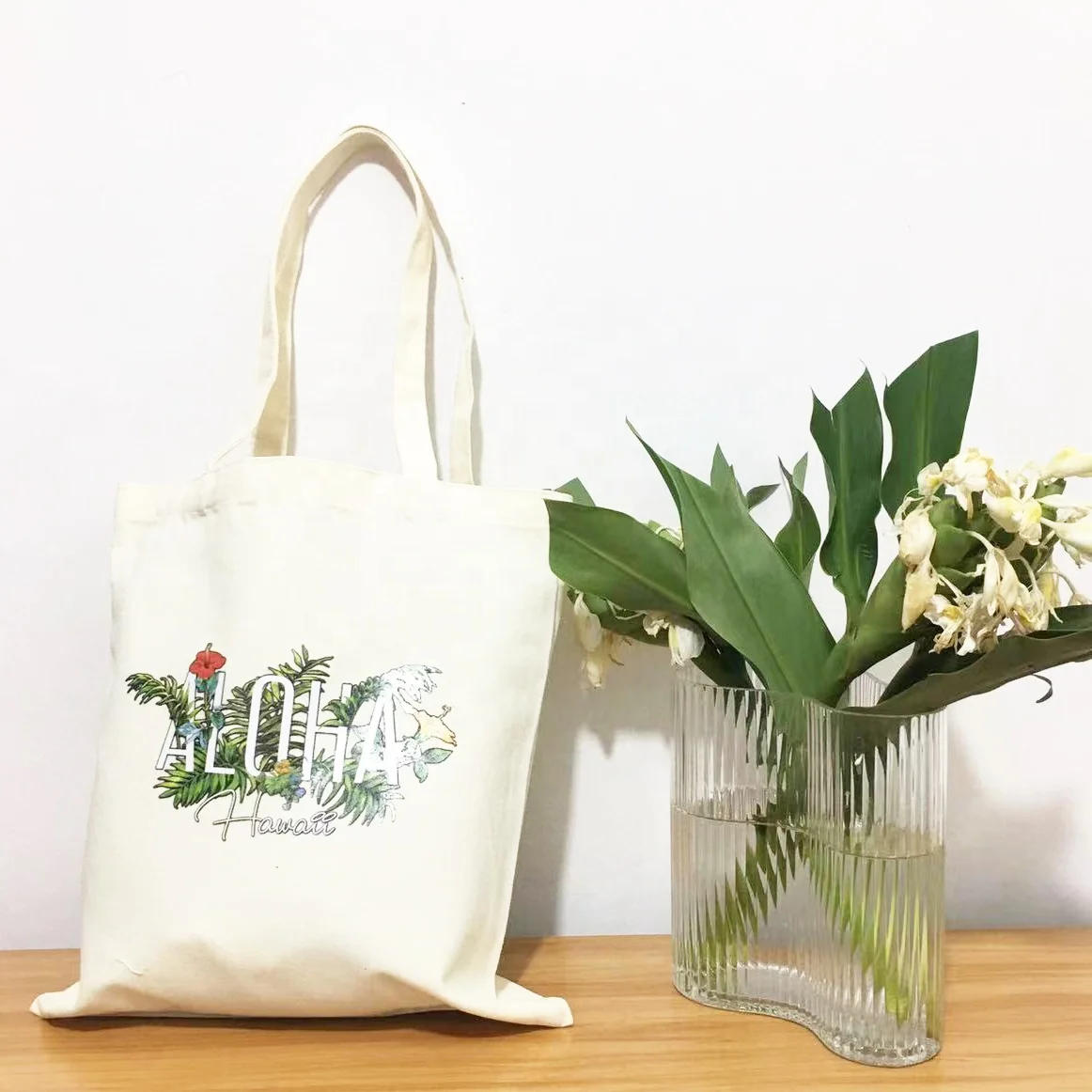 Factory Fashion Tote Pouch Recyclable Shoulder Bags Cotton Canvas Custom Logo Shopping Bag Book Tote Bags With Pocket