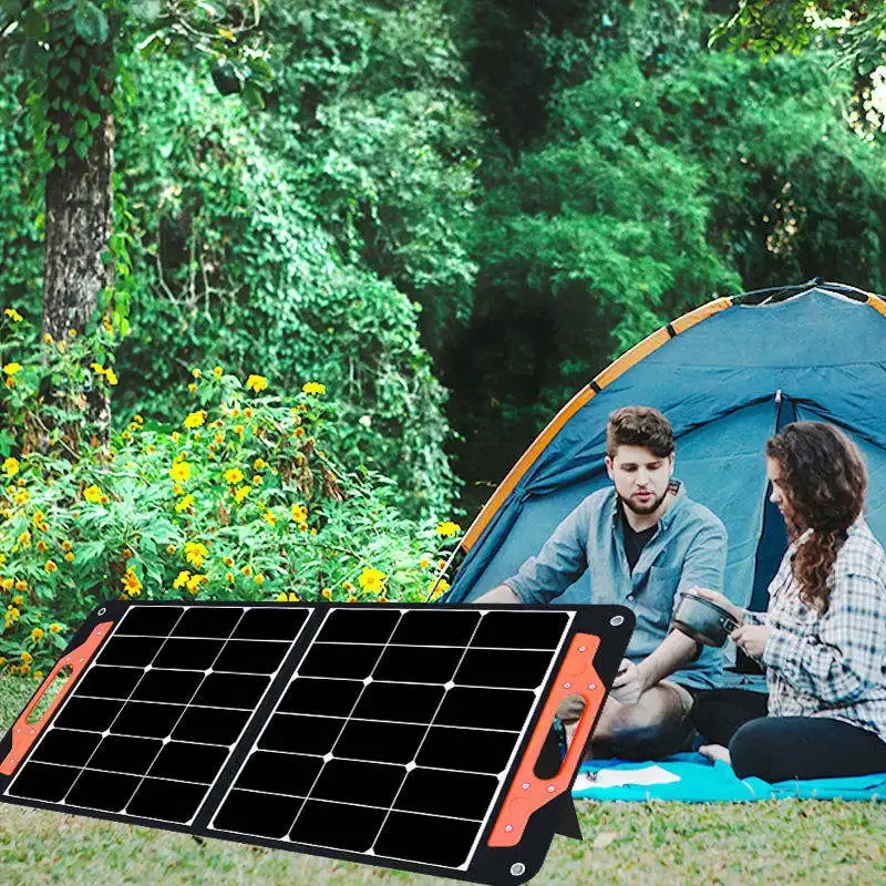 100w Solar Folding Panel Photovoltaic Panel Cloth Wrapped Outdoor Power Supply Emergency Charging 100w Portable Solar Panel