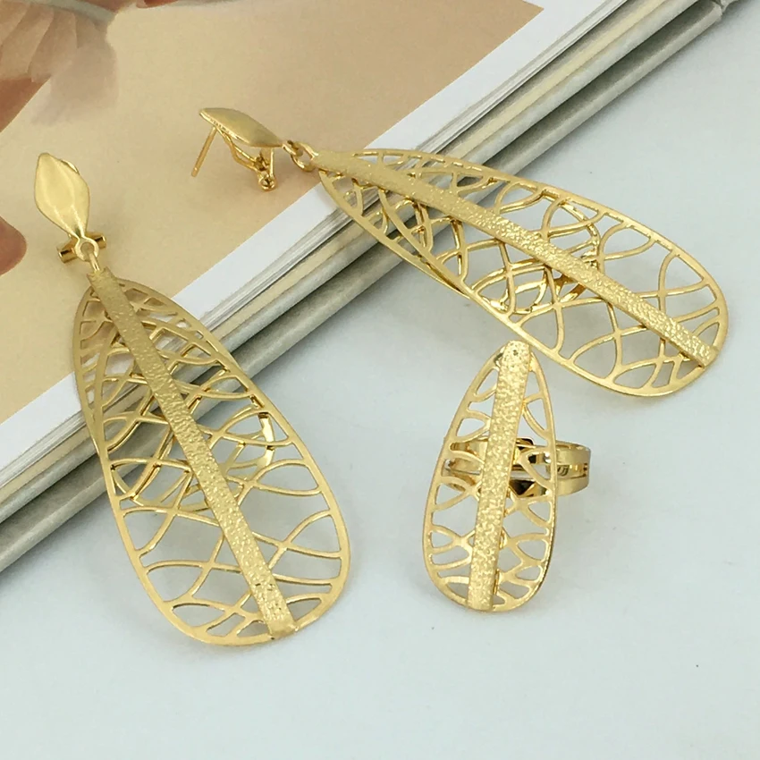 Yuminglai Brazilian Gold Jewelry Big Jewelry Sets High Quality Jewelry for Women  FHK12868