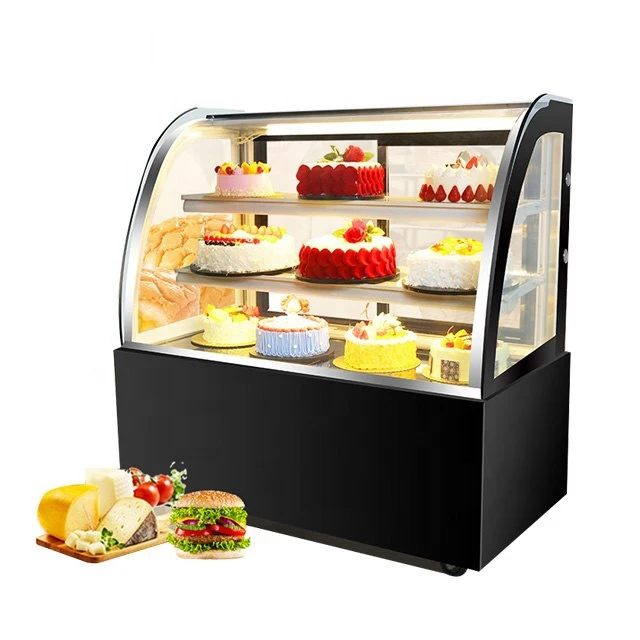 Topping Cool Chiller Electric Cake Display Turntable Cake Display Fridge For Supermarket