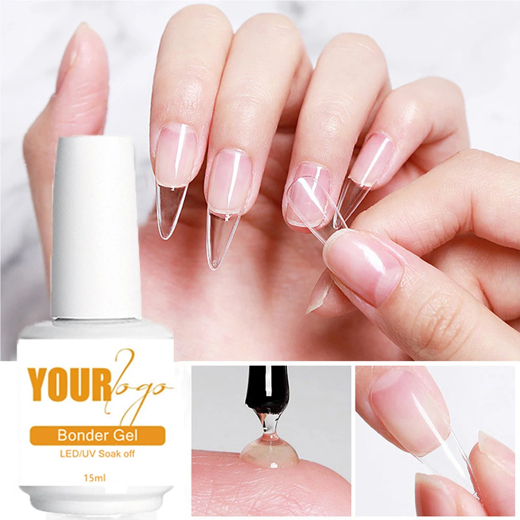 Private label false nail tips glue, rhinestone sticking glue, adhesive nail glue gel