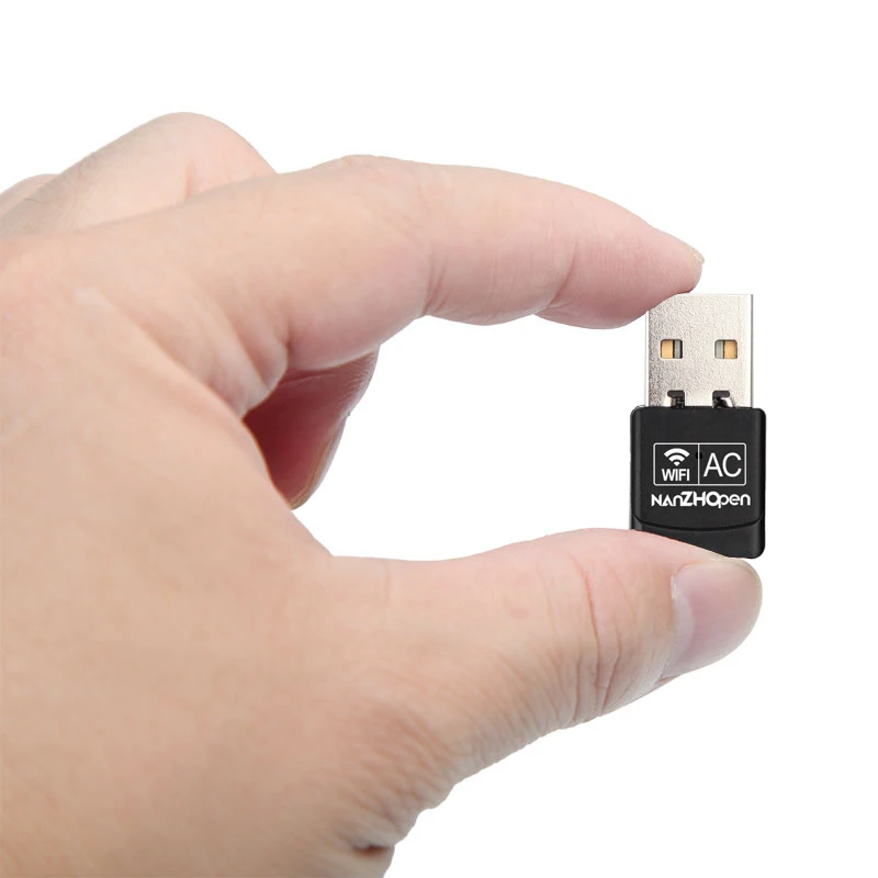 Customized Logo WiFi 802.11 11AC ZP-600M Wireless USB Dongle 2.4GHz 5.8GHz Wi-Fi USB2.0 600Mbps Adapter