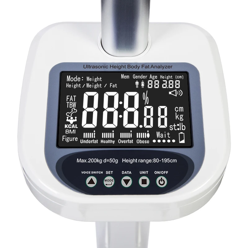 Sarmt Height Weighting scale And Weight Meter Scale Ultrasonic adult 200kg digital height weight scale