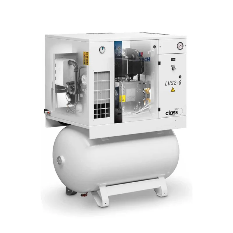 liutech LUS Low noise Oil free scroll air compressor Atlas host for factory