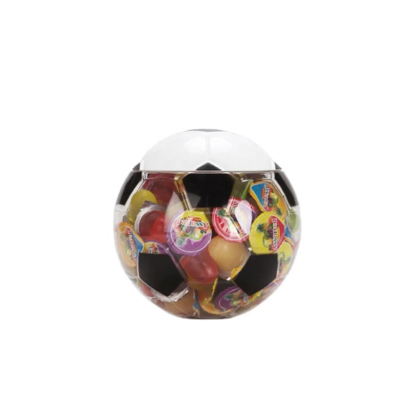 Football jar candy jelly,lychee coconut jelly,kosher mini jelly
