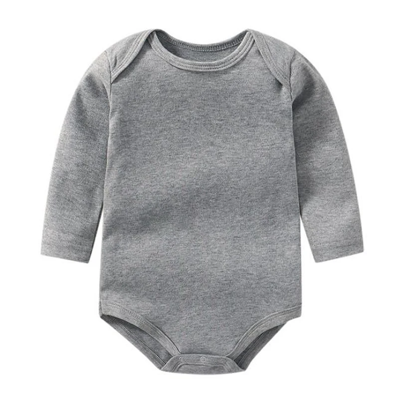 
Baby long sleeve envelope neck romper fall winter baby knitted cotton bodysuit 