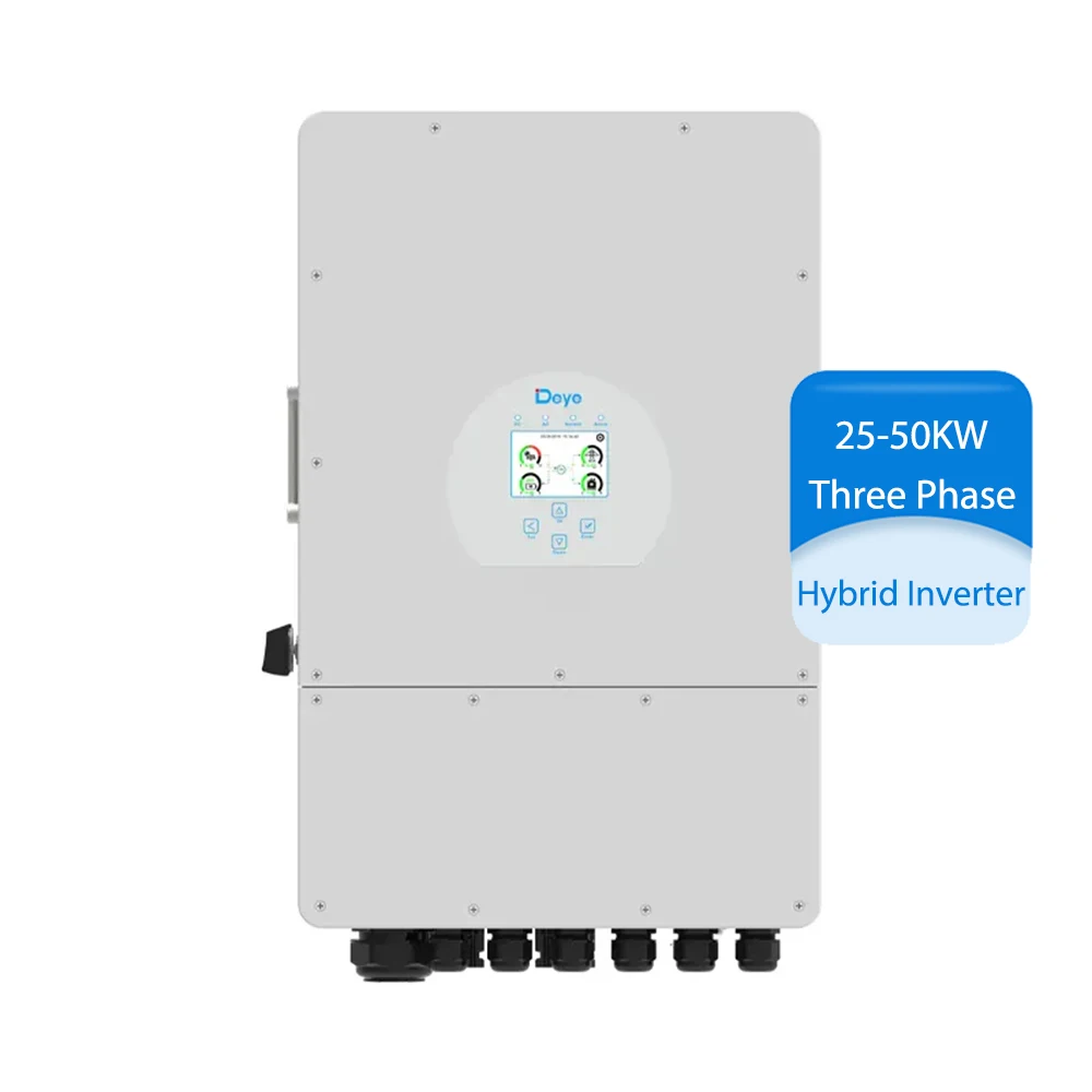 Deye SUN-25K-SG01HP3- EU-AM2 SUN-40K-SG01HP3- EU-BM4 HV 25kW 40kw 3 Phase Industrial Commercial Hybrid Solar Inverter