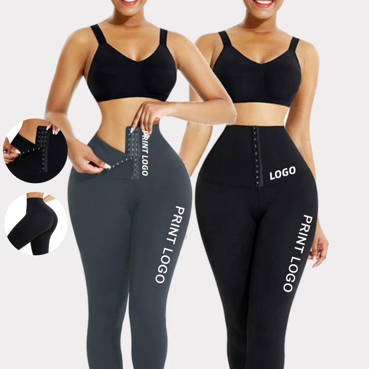 customize push up high waist gym sport fitness workout black scrunch butt waterproof yoga waist trainer leggings for women