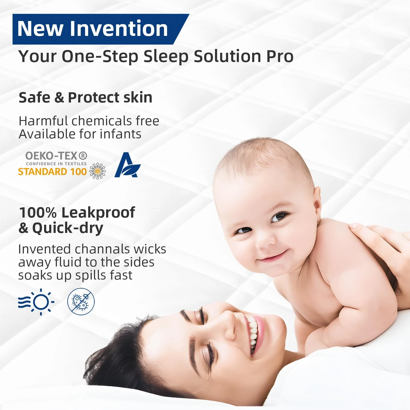 YK Hypoallergenic Waterproof 100% Polyester Bed Sheet Crib Mattress Protector