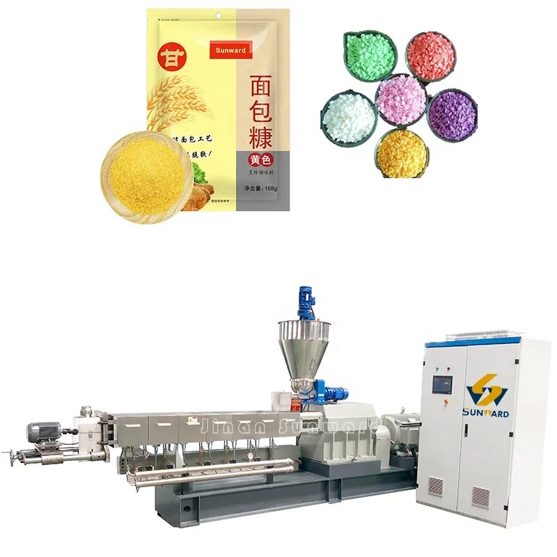 300-400kg/h Panko Extruded Breadcrumb Maker Machine Bread Crumb Whole Production Line Breadcrumbs Making Machine