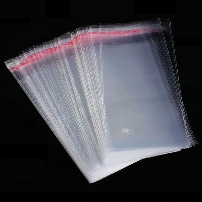 Custom 2.2-2.5micron Transparent Plastic OPP Bags with Self Adhesive Packaging Bag