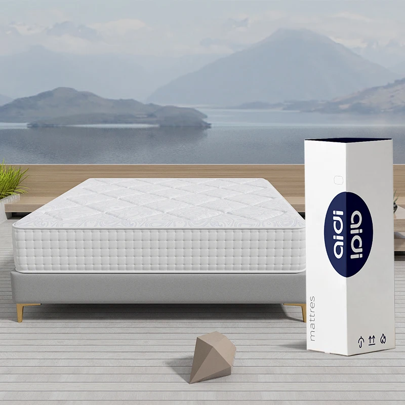 AIDI Professional Manufacturer Soft Bed Rolled Smart 3 Zone Pocket Spring Memory Foam Latex Mattress King Size Mattress