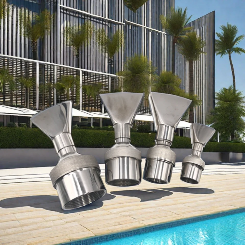 Wholesale Stainless Steel Adjustable Direct Fountain Nozzle Hot Selling Pond Fan Jet Water Fountain Stone Garden Product