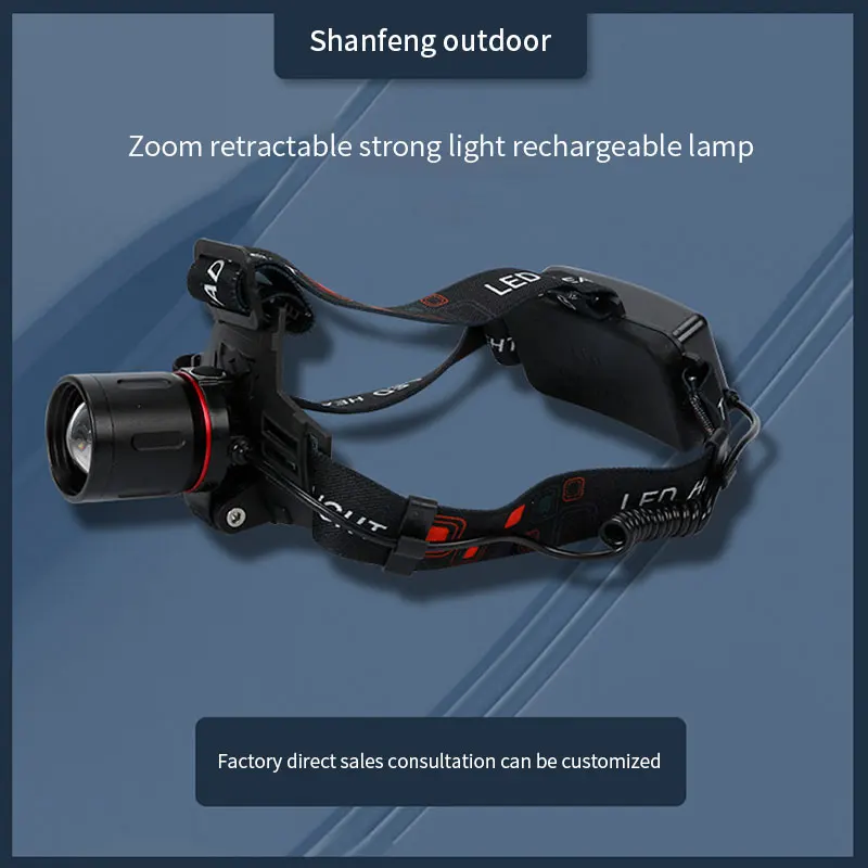 Factory wholesale led headlight flashlight waterproof 13000 lumens high power USB rechargeable headlight
