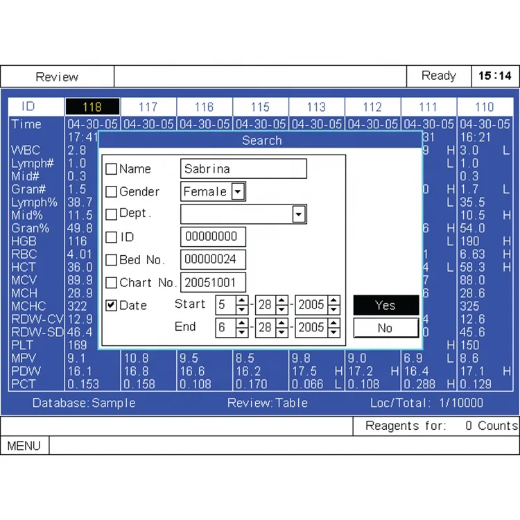 
Fully automatic hematology analyzer mindray hematology analyzer price-ZK-MR-BC2800 