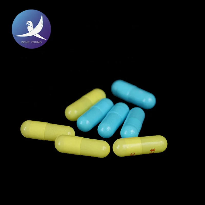 
size 00# clear separated gelatin capsules 