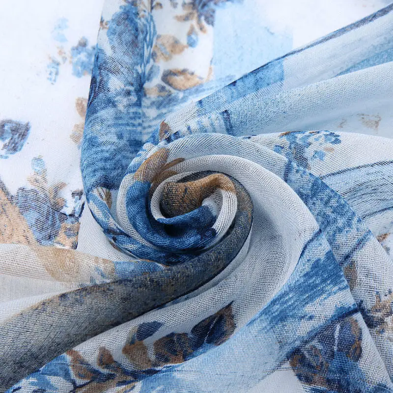 YOMO tudung malaysia wholesale bawal cotton voile printed tudung bawal cotton premium for Women Muslim