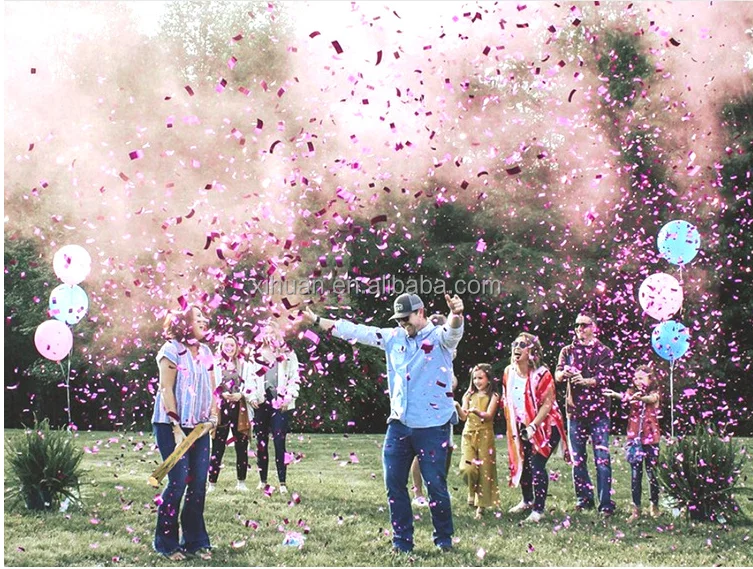 Wholesale top  Confetti Cannon Party Popper Custom Confetti Popper Metallic Confetti Wedding Party Supplies