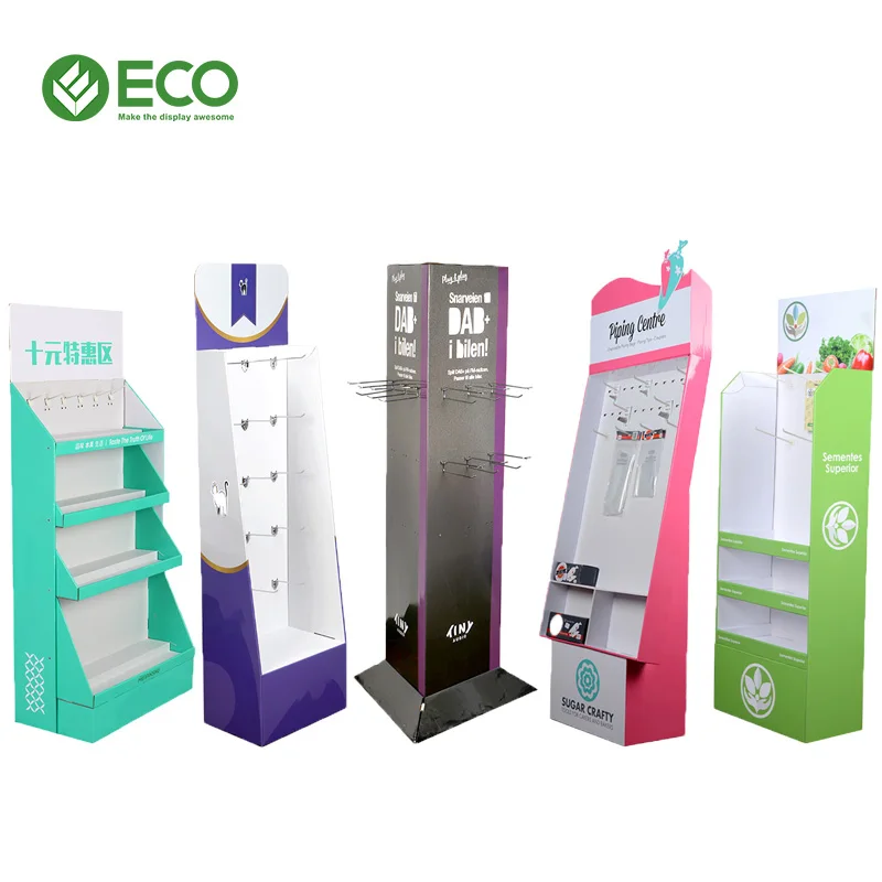 High Quality Bulb Cardboard Display Stand Lamp Floor Display for Hardware Stores