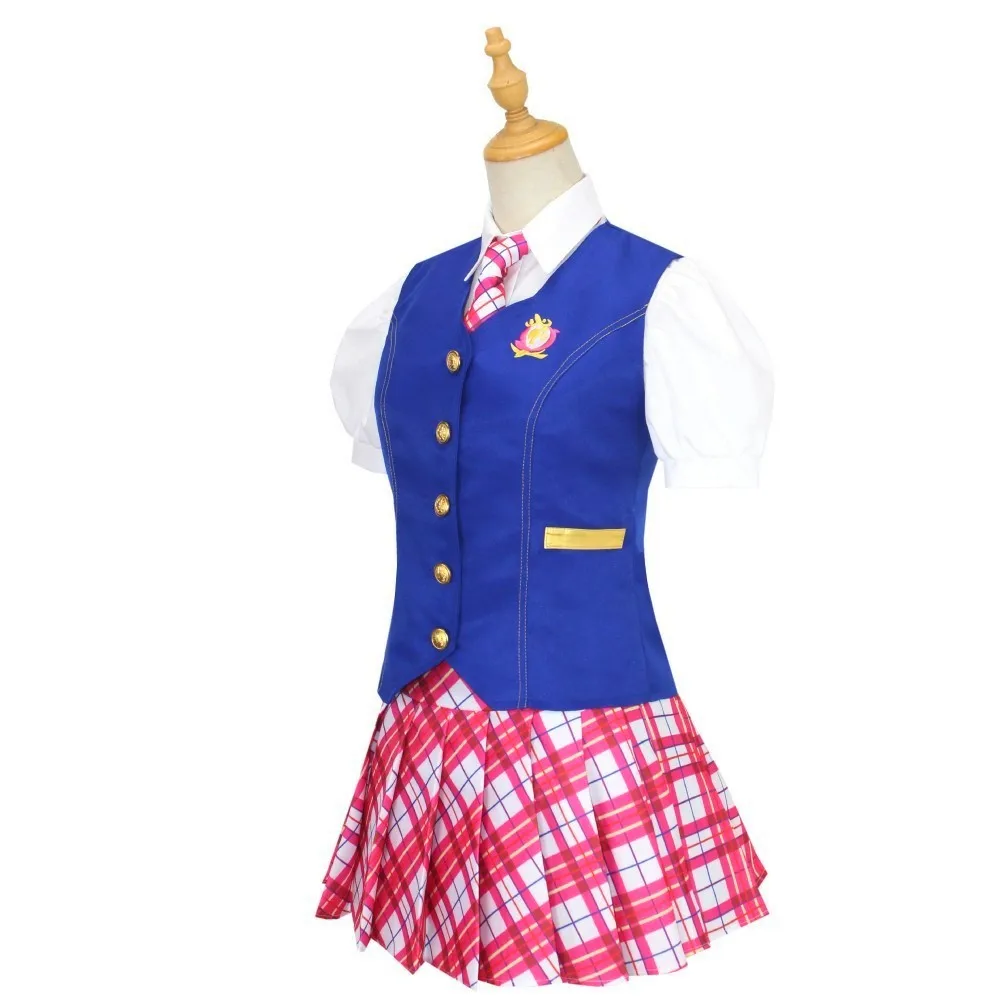 Sexy Hallowmas Girls Striped Costume Princess College Plaid School Uniform Dress Cosplay Stage Performance School Dress Uniform