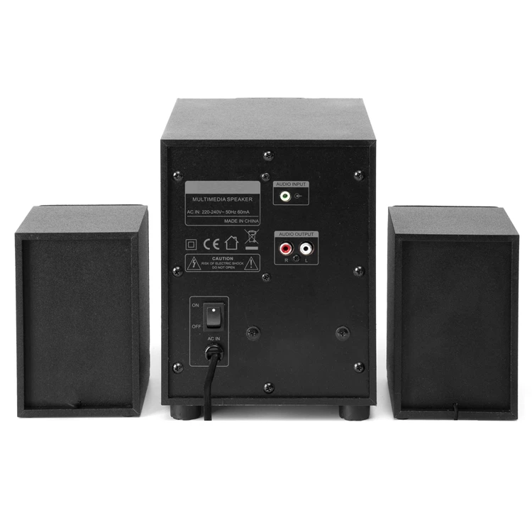 2.1 Wooden Multimedia Speaker with Superior Voice Quality hifi multimedia dj speaker