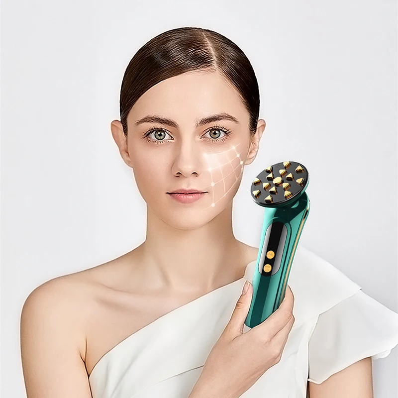 RF Facial Massage Ultrasonic EMS Face Lift Skin Tightening Vibrating Massager Beauty Salon Machine