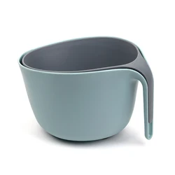 Amazon hot sales Kitchen Washing Fruit Vegetable Bowl Water Filter Basket Fridge Container Drain Storage