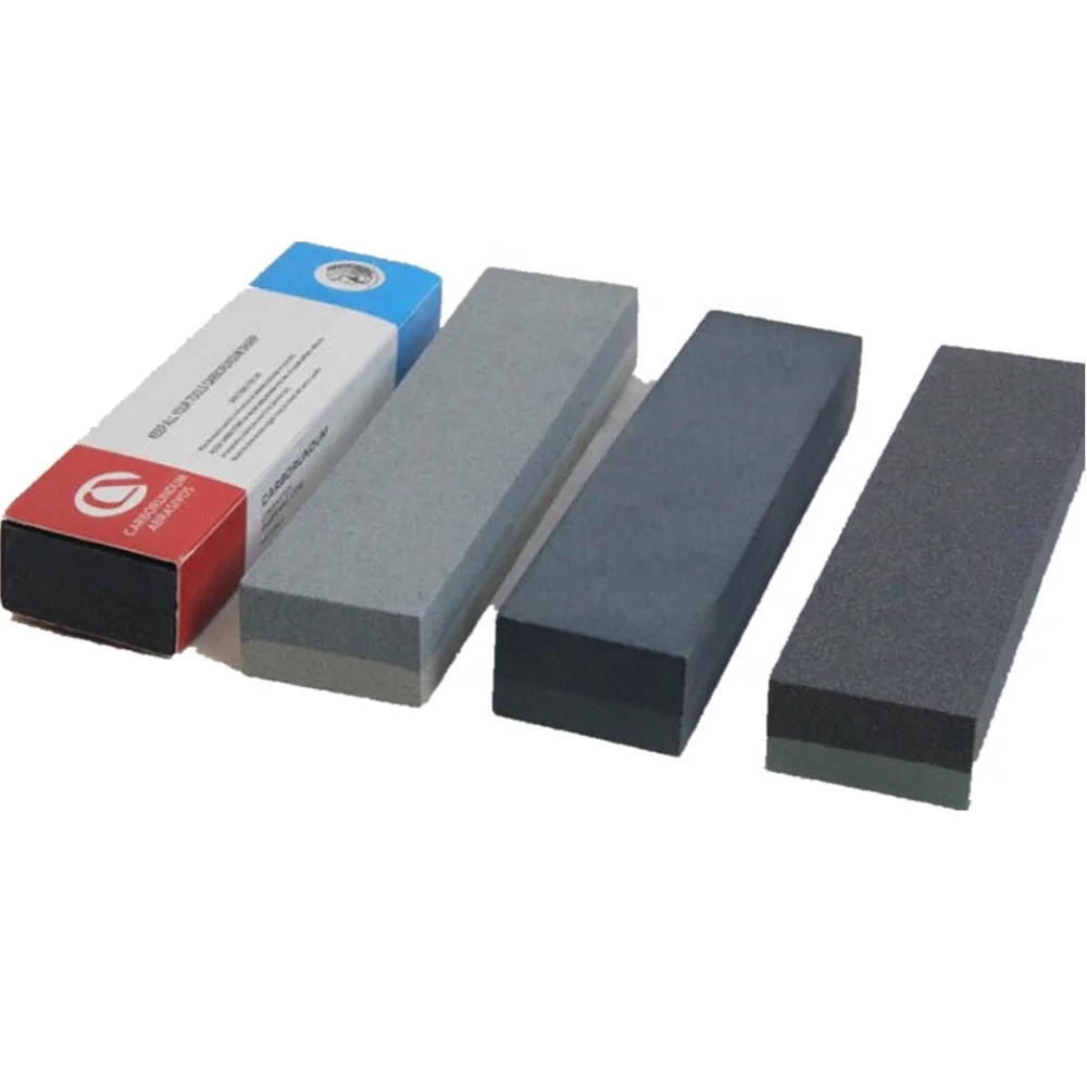 Dual sided 80/120 grit silicon carbide sharpening stone