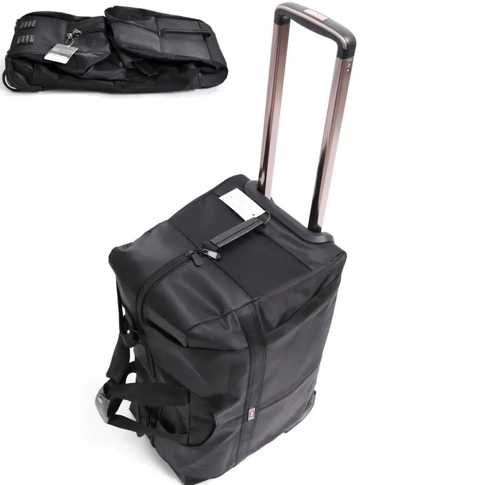 Waterproof foldable trolley duffel bags with custom print logo