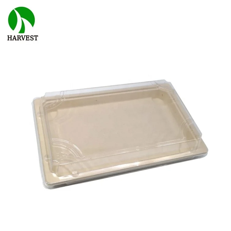 Eco Friendly Disposable Biodegradable Bamboo Pulp Take Away Plates For Food