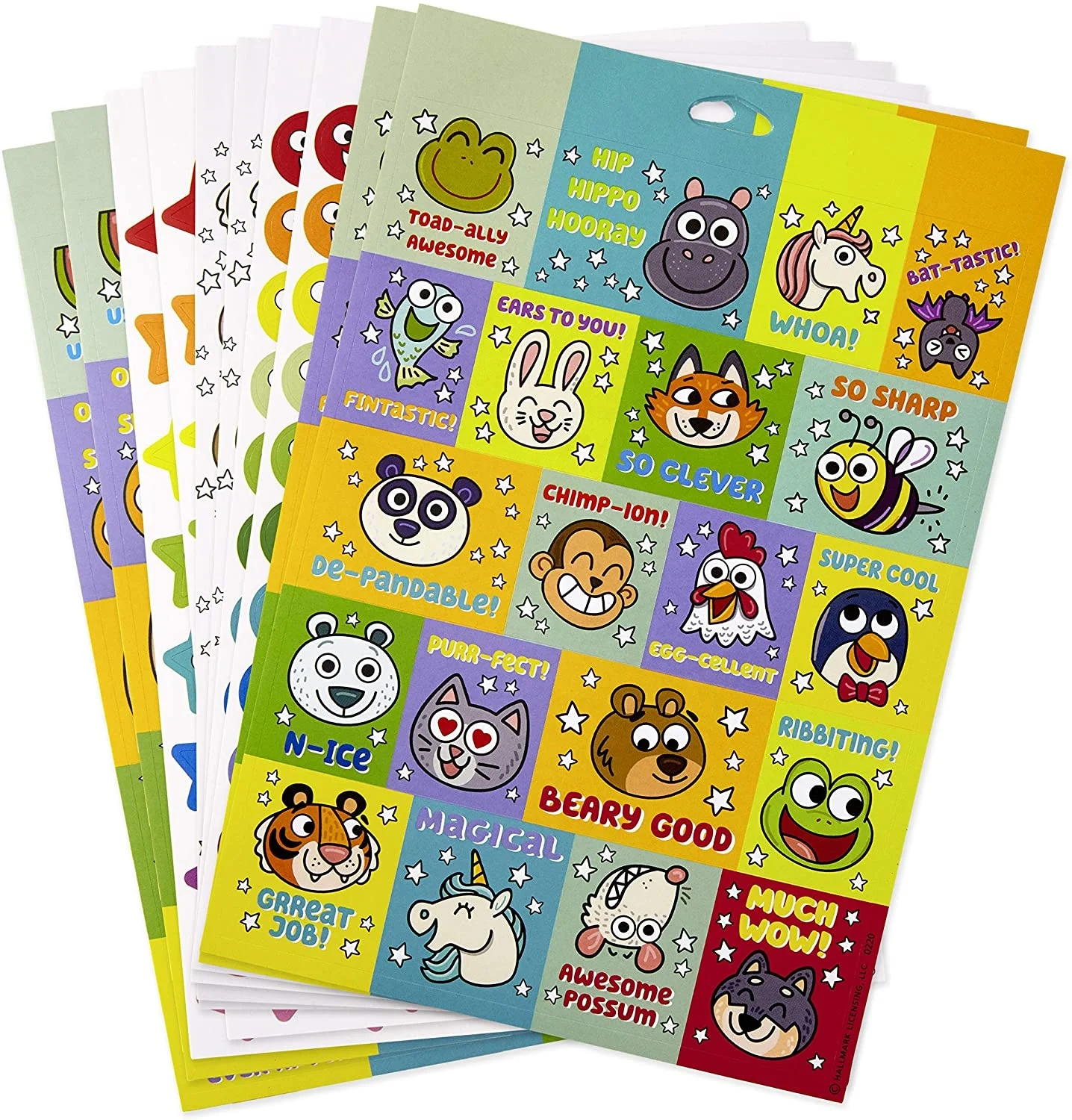 Custom design kiss cut cartoon animal stickers sheet removable monkey PVC vinyl sticker