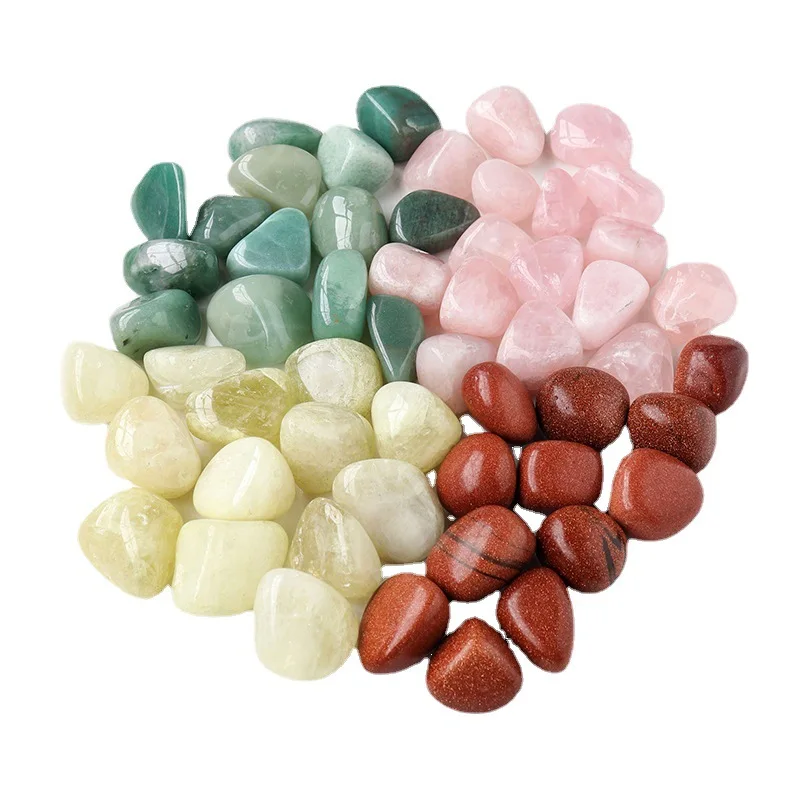 Polished Tumbled Stones Rose Quartz Citrine Green Aventurine Jasper Crystals Bulk Natural Crystal Stones