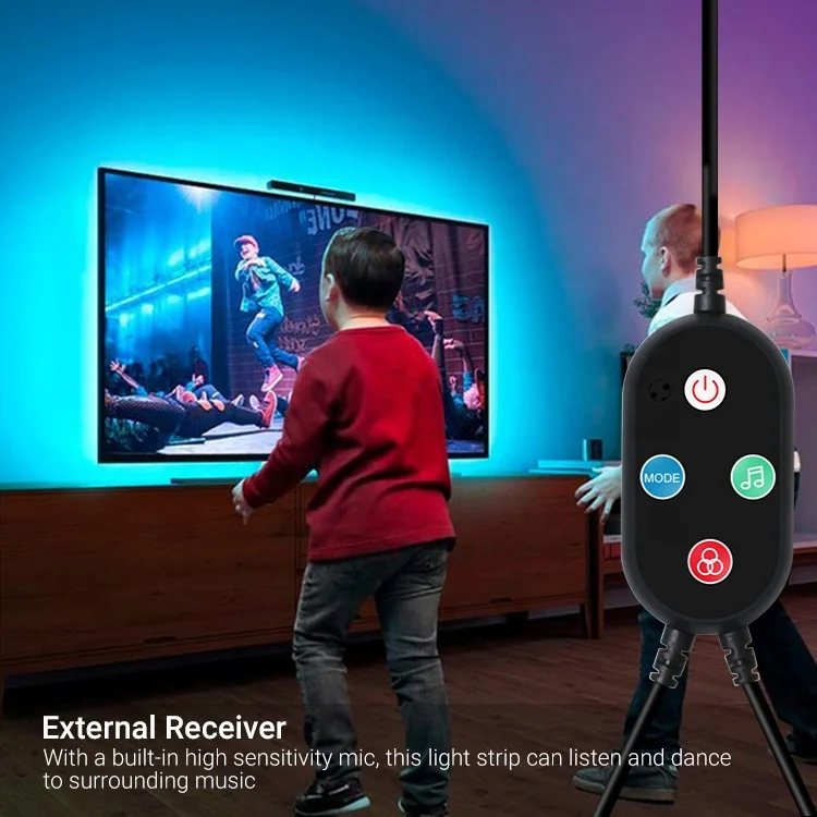 
LED Strip Light 5M 5050 RGB SMD LED Waterproof Blue LED Strip Light Color Changing LED Strip Lights With Remote Controller 