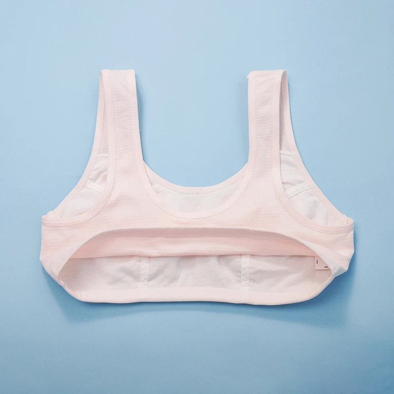 Y9220 Wholesale Cotton Children Lingerie Young Girls Tank Without Pads Cartoon Kids Bras Teen Top