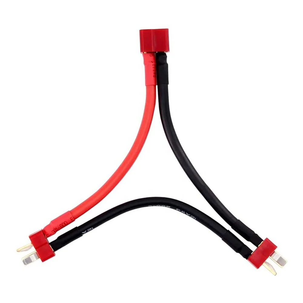 Deans T Plug Connector Series Leads With 12AWG 100mm Silicone Wire Cable For RC Parts Lipo Battery
