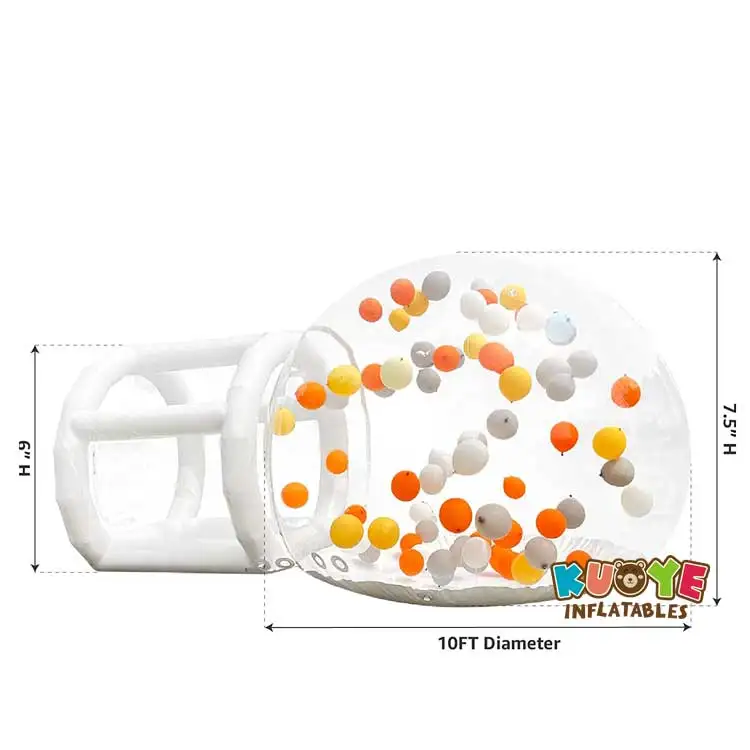 Прозрачная надувная пузырьковая палатка 100% ПВХ палатка с воздуходувкой для свадебной вечеринки, прозрачная купольная палатка для сада