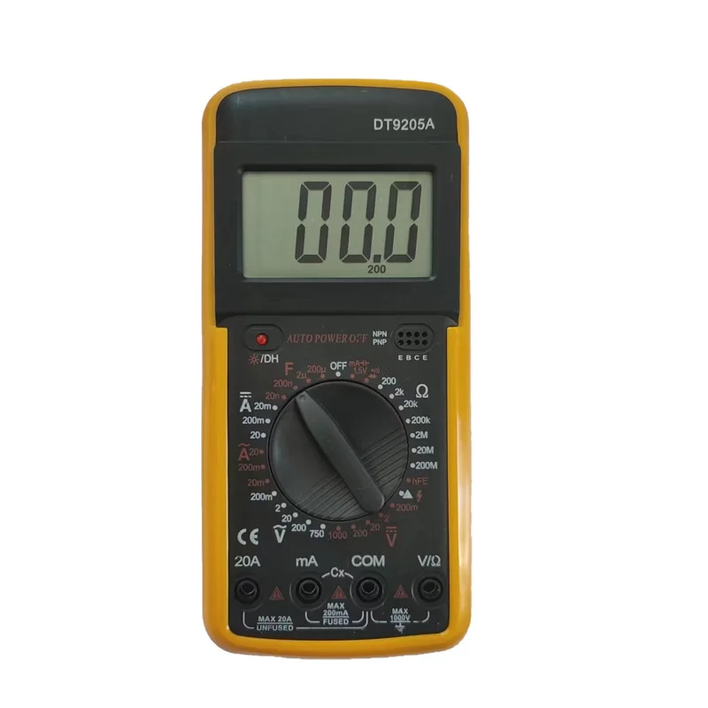 Engineer repair tools fully protected anti-burn dt9205a manual handbuch Digital multimeter