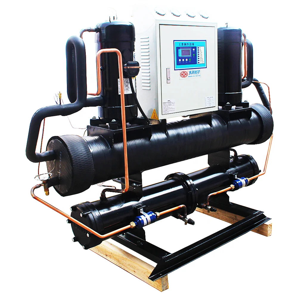 
Refrigerant open Industrial Chiller Water Cooled machine of refrigerating and heat exchanger chillers 