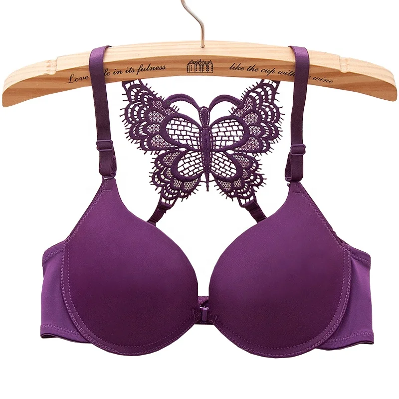
1944 Wholesale Comfortable Lingerie Beautiful Back Butterfly Embroidery Bra 